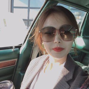 Gucci Square Metal Sunglasses w/ Web Ear Tips